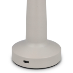 Lampe de table avec 3 modes lumière et capteur tactile couleur beige troisième vue