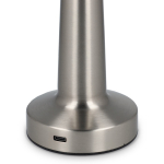 Lampe de table avec 3 modes lumière et capteur tactile couleur argenté troisième vue