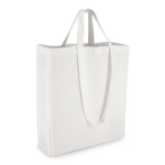 Sac en coton OEKO-TEX multicolore à double anses 140 g/m² couleur blanc deuxième vue