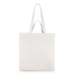 Sac en coton OEKO-TEX multicolore à double anses 140 g/m² couleur blanc quatrière vue