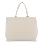 Sac en coton OEKO-TEX avec plusieurs poches 320 g/m² couleur beige huitième vue