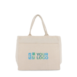 Sac en coton OEKO-TEX avec plusieurs poches 320 g/m² vue principale