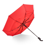 Parapluie pliable résistant au vent avec housse assortie Ø98 couleur rouge quatrière vue