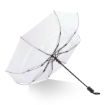 Parapluie pliable résistant au vent avec housse assortie Ø98 couleur blanc quatrière vue