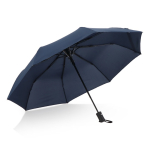 Parapluie pliable résistant au vent avec housse assortie Ø98 couleur bleu foncé