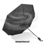 Parapluie pliable résistant au vent avec housse assortie Ø98,5 couleur noir huitième vue
