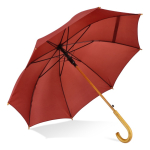 Parapluie multicolore avec poignée courbée en bois Ø103 couleur bordeaux deuxième vue