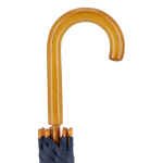 Parapluie multicolore avec poignée courbée en bois Ø103 couleur bleu foncé cinquième vue