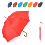Parapluie multicolore avec poignée courbée en bois Ø103