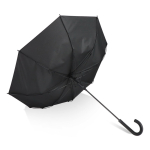 Parapluie multicolore avec poignée courbée noire Ø105 couleur noir quatrière vue