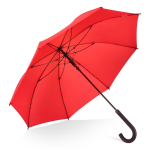 Parapluie multicolore avec poignée courbée noire Ø105 couleur rouge deuxième vue