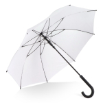Parapluie multicolore avec poignée courbée noire Ø105 couleur blanc deuxième vue