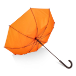 Parapluie multicolore avec poignée courbée noire Ø105 couleur orange quatrière vue