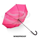 Parapluie multicolore avec poignée courbée noire Ø105 couleur rose sixième vue