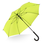 Parapluie multicolore avec poignée courbée noire Ø105 couleur vert lime deuxième vue
