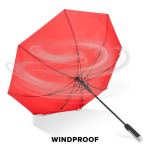 Parapluie classique avec une poignée ergonomique Ø105 couleur rouge huitième vue