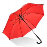Parapluie classique avec poignée géométrique noire originale Ø103 couleur rouge deuxième vue