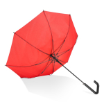 Parapluie classique avec poignée géométrique noire originale Ø103 couleur rouge quatrière vue