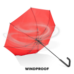 Parapluie classique avec poignée géométrique noire originale Ø103 couleur rouge septième vue