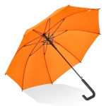 Parapluie classique avec poignée géométrique noire originale Ø103 couleur orange deuxième vue