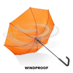 Parapluie classique avec poignée géométrique noire originale Ø103 couleur orange septième vue