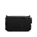Radio d’urgence en plastique ABS avec lampe torche et alarme Philips couleur noir troisième vue