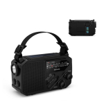 Radio d’urgence en plastique ABS avec lampe torche et alarme Philips vue principale