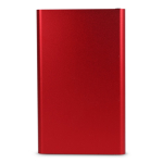 Powerbank en aluminium recyclé de différentes couleurs 4 000 mAh couleur rouge deuxième vue