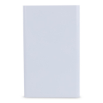 Powerbank en aluminium recyclé de différentes couleurs 4 000 mAh couleur blanc deuxième vue