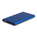 Powerbank en aluminium recyclé de différentes couleurs 4 000 mAh couleur bleu ciel