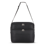 Sac isotherme à double compartiment et poche frontale 12 L couleur noir quatrière vue