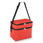 Sac isotherme à double compartiment et poche frontale 12 L couleur rouge