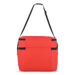 Sac isotherme à double compartiment et poche frontale 12 L couleur rouge cinquième vue