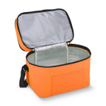 Sac isotherme à double compartiment et poche frontale 12 L couleur orange troisième vue