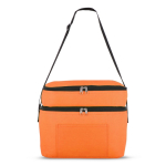 Sac isotherme à double compartiment et poche frontale 12 L couleur orange quatrière vue