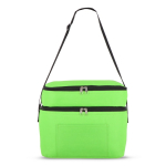 Sac isotherme à double compartiment et poche frontale 12 L couleur vert lime quatrière vue