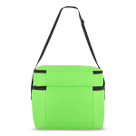 Sac isotherme à double compartiment et poche frontale 12 L couleur vert lime cinquième vue