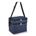 Sac isotherme à double compartiment et poche frontale 12 L couleur bleu foncé