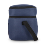 Sac isotherme à double compartiment et poche frontale 12 L couleur bleu foncé septième vue
