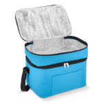 Sac isotherme à double compartiment et poche frontale 12 L couleur bleu ciel deuxième vue