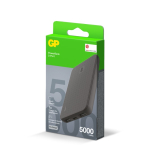 Batterie externe pour charger 3 appareils simultanément 5 000 mAh couleur noir quatrière vue