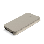 Batterie externe pour charger 3 appareils simultanément 10 000 mAh couleur beige