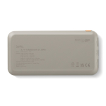 Batterie externe pour charger 3 appareils simultanément 10 000 mAh couleur beige troisième vue