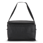 Sac isotherme avec doublure intérieure en aluminium pour 6 canettes couleur noir troisième vue