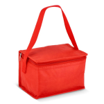 Sac isotherme avec doublure intérieure en aluminium pour 6 canettes couleur rouge