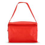 Sac isotherme avec doublure intérieure en aluminium pour 6 canettes couleur rouge troisième vue