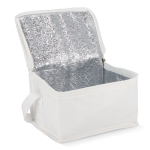 Sac isotherme avec doublure intérieure en aluminium pour 6 canettes couleur blanc deuxième vue