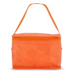 Sac isotherme avec doublure intérieure en aluminium pour 6 canettes couleur orange troisième vue