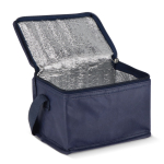 Sac isotherme avec doublure intérieure en aluminium pour 6 canettes couleur bleu foncé deuxième vue