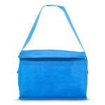 Sac isotherme avec doublure intérieure en aluminium pour 6 canettes couleur bleu ciel troisième vue